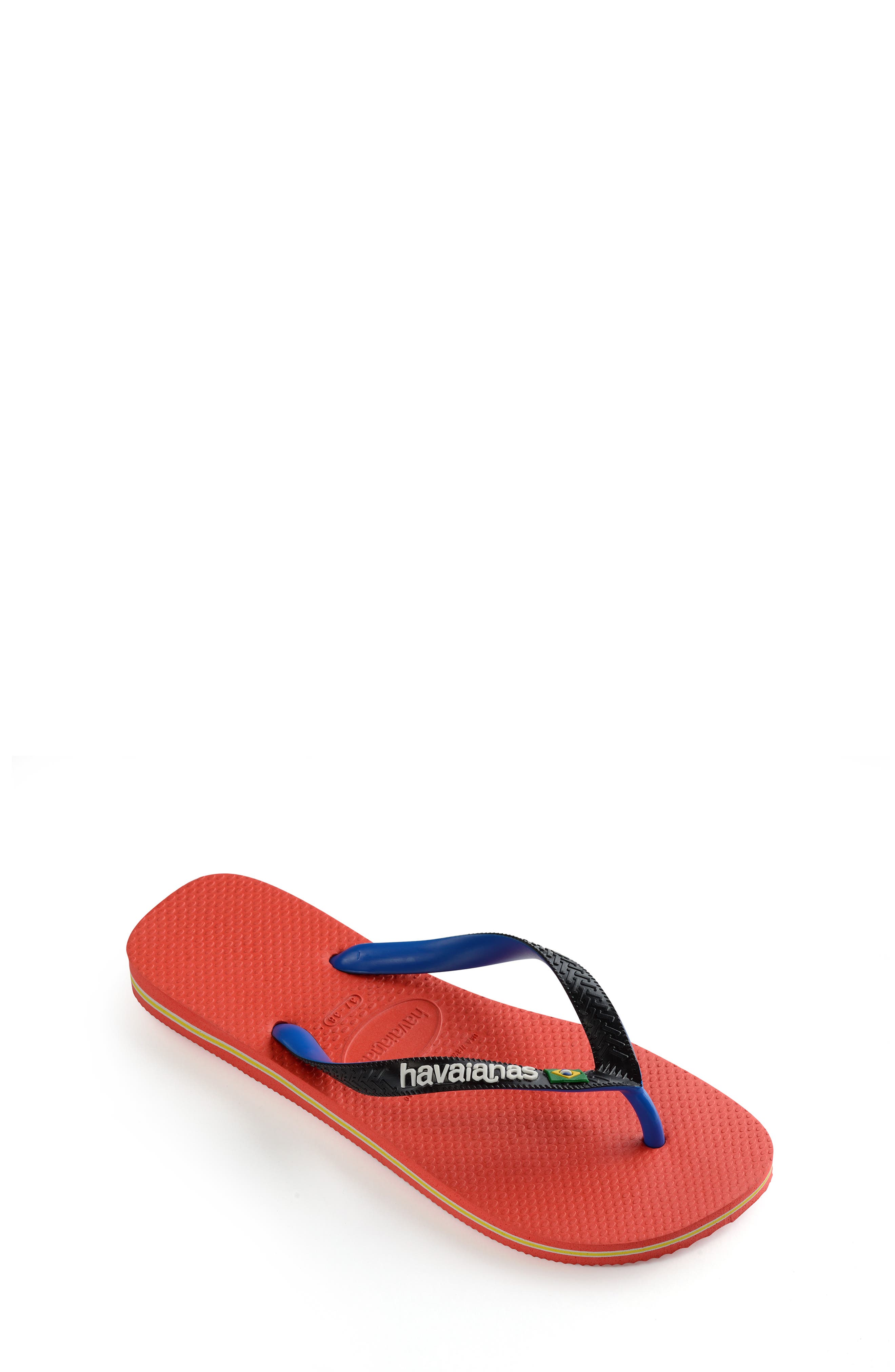 Brazil Mix Flip Flop, Alternate, color, RED CRUSH