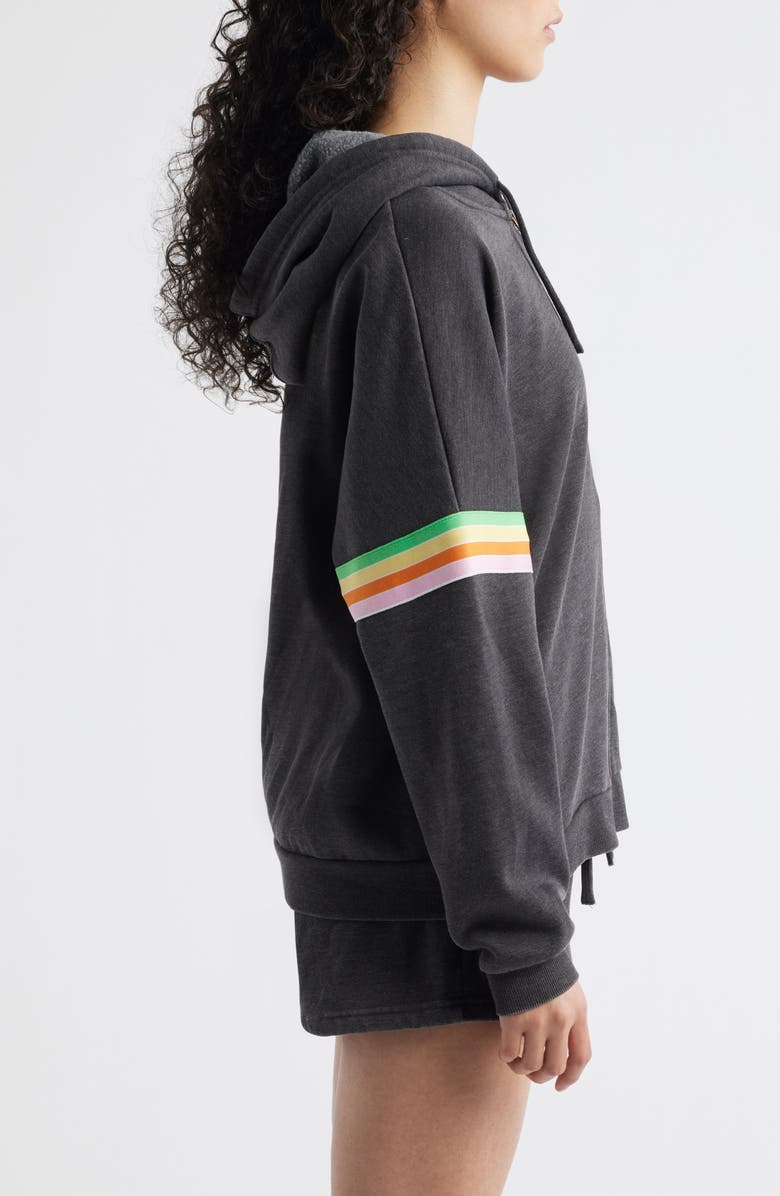 Rip Curl Surf Revival Zip Hoodie, Alternate, color, Washed Black