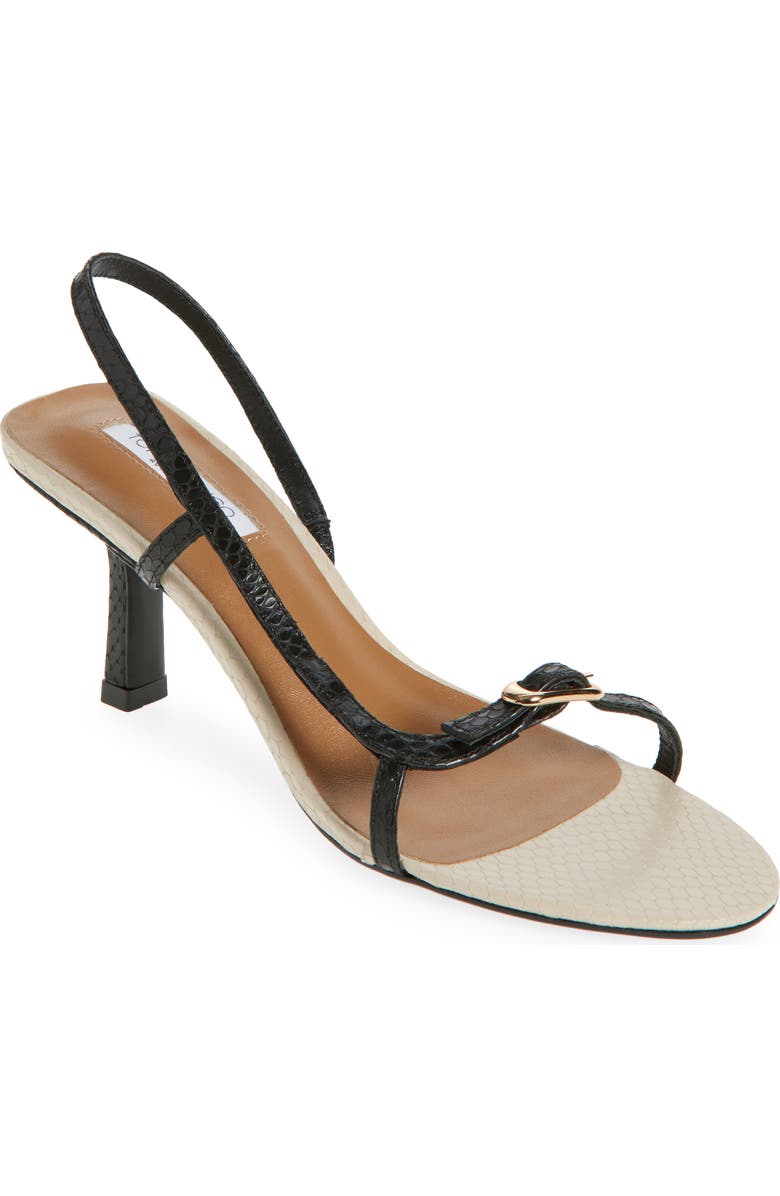 Tony Bianco Christine Slingback Sandal, Main, color, Black Snake
