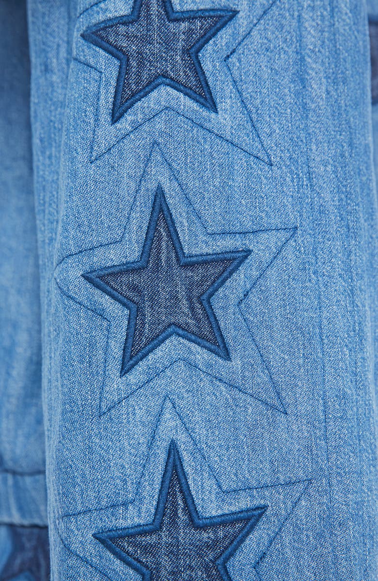 MOTHER The Rough Puff Quilted Denim Jacket, Alternate, color, 