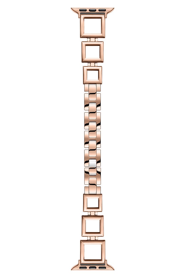 Journey Stainless Steel Apple Watch® Watchband, Main, color, ROSE GOLD