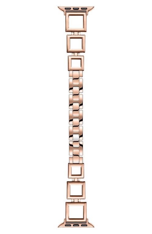The Posh Tech Journey Stainless Steel Apple Watch® Watchband in Rose Gold 