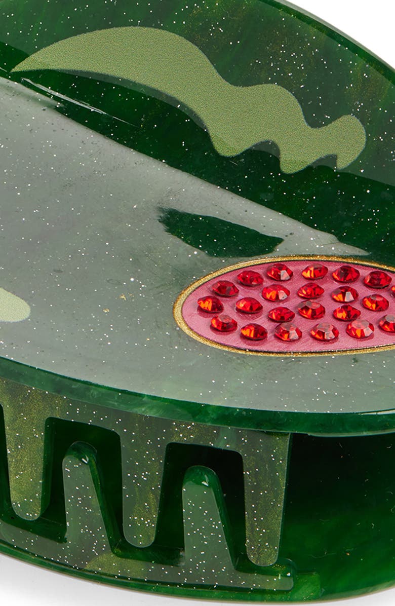 FRASIER STERLING Hors d’Oeuvre Set of 2 Claw Clips, Alternate, color, Green