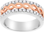 Haus of Brilliance 10K Gold 1/3Cttw Diamond Split Shank & Ribbon Band Ring