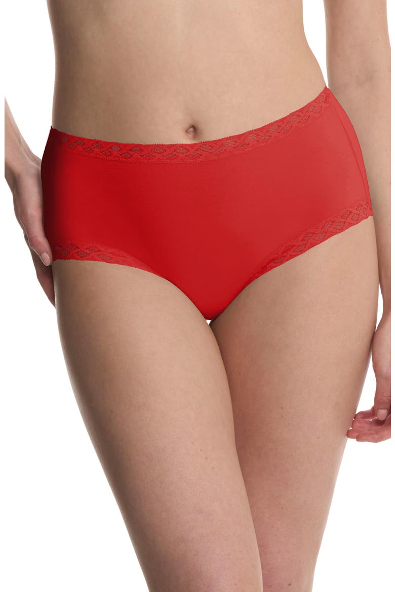Bliss Cotton Full Brief 3-Pack, Alternate, color, Neon Coral/Greystone/Paprika