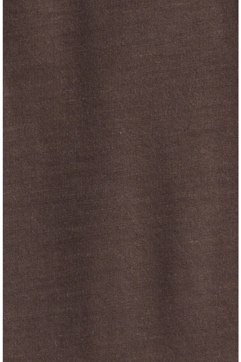 Solid Wool Jersey Crewneck T-Shirt, Alternate, color, 8800 CHOCOLATE BROWN