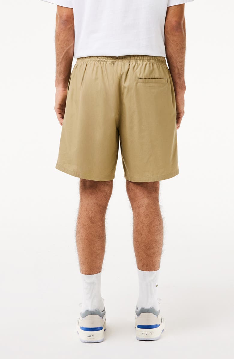 Lacoste Relaxed Cotton Twill Shorts, Alternate, color, Cb8 Lion