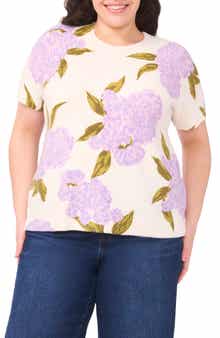 Hydrangea Short Sleeve Sweater