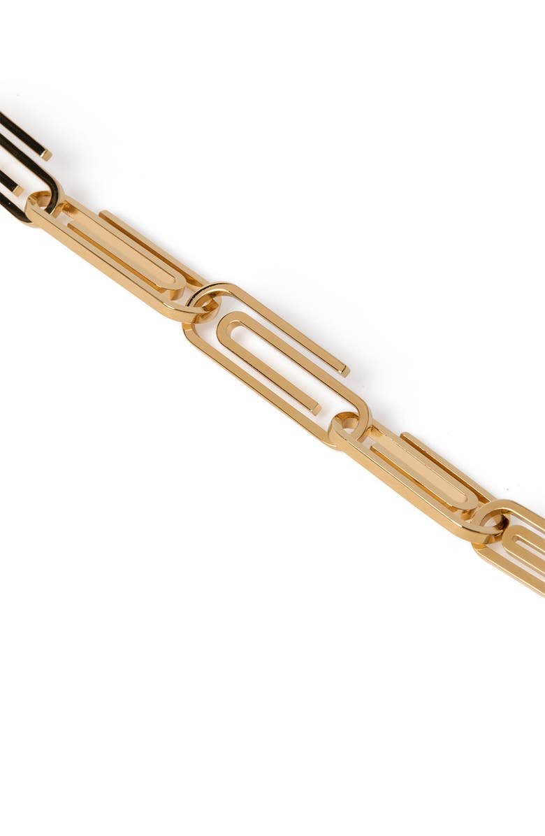 OFF WHITE Women's Paperclip Chain Bracelet, Alternate, color, Gold