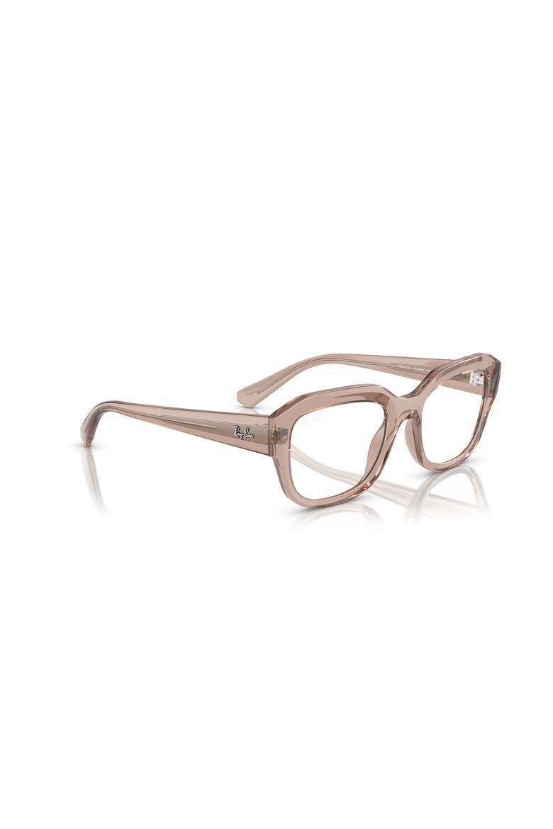 52mm Square optical glasses, Alternate, color, Brown