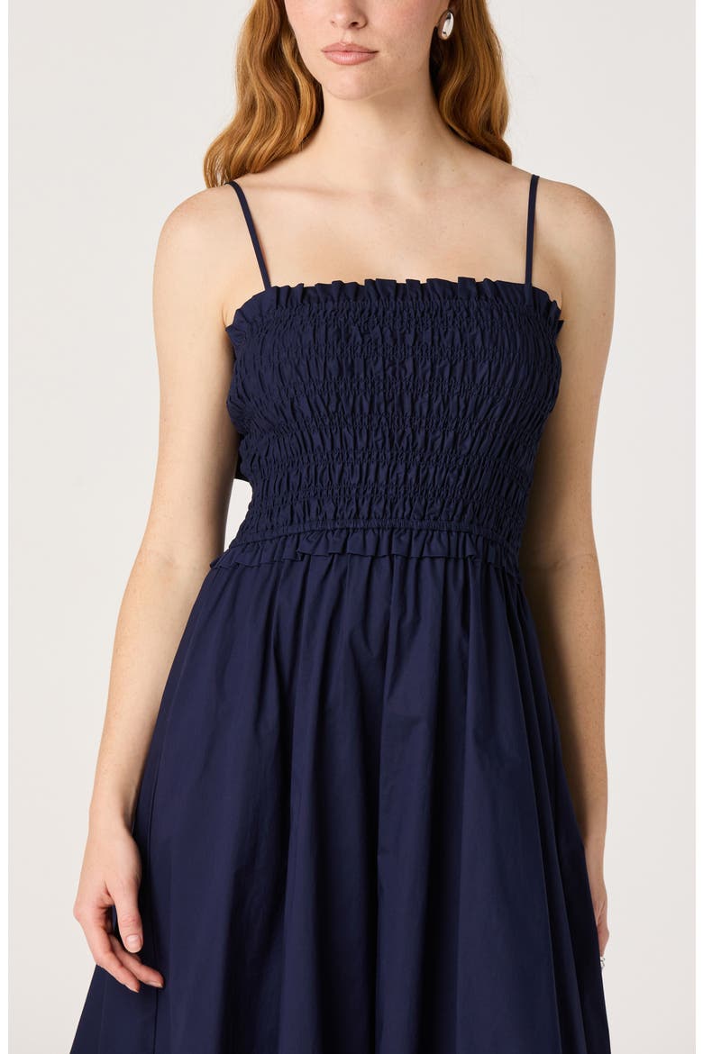 Harper A-Line Dress, Alternate, color, NAVY