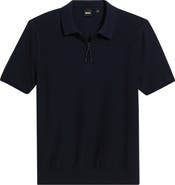 BOSS Imartino Piqué Zip Polo