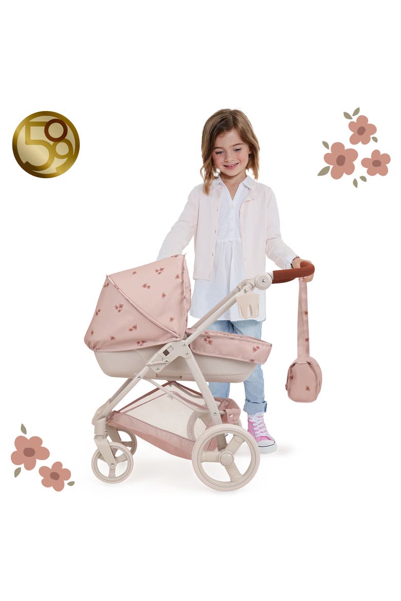 Ballet Flora Bella 2-In-1 Doll Pram Stroller, Alternate, color, Multicolored