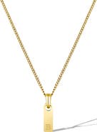 Vincero Men's Initial Pendant Necklace