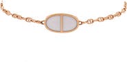 Pre-Owned Hermes Chaine d'Ancre Verso Bracelet 18K Rose Gold with Ceramic