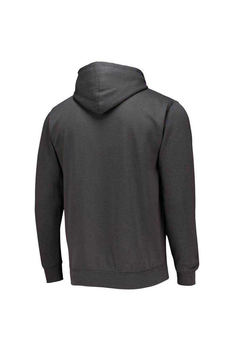 Men's Colosseum Charcoal Howard Bison Isle Pullover Hoodie, Alternate, color, Charcoal