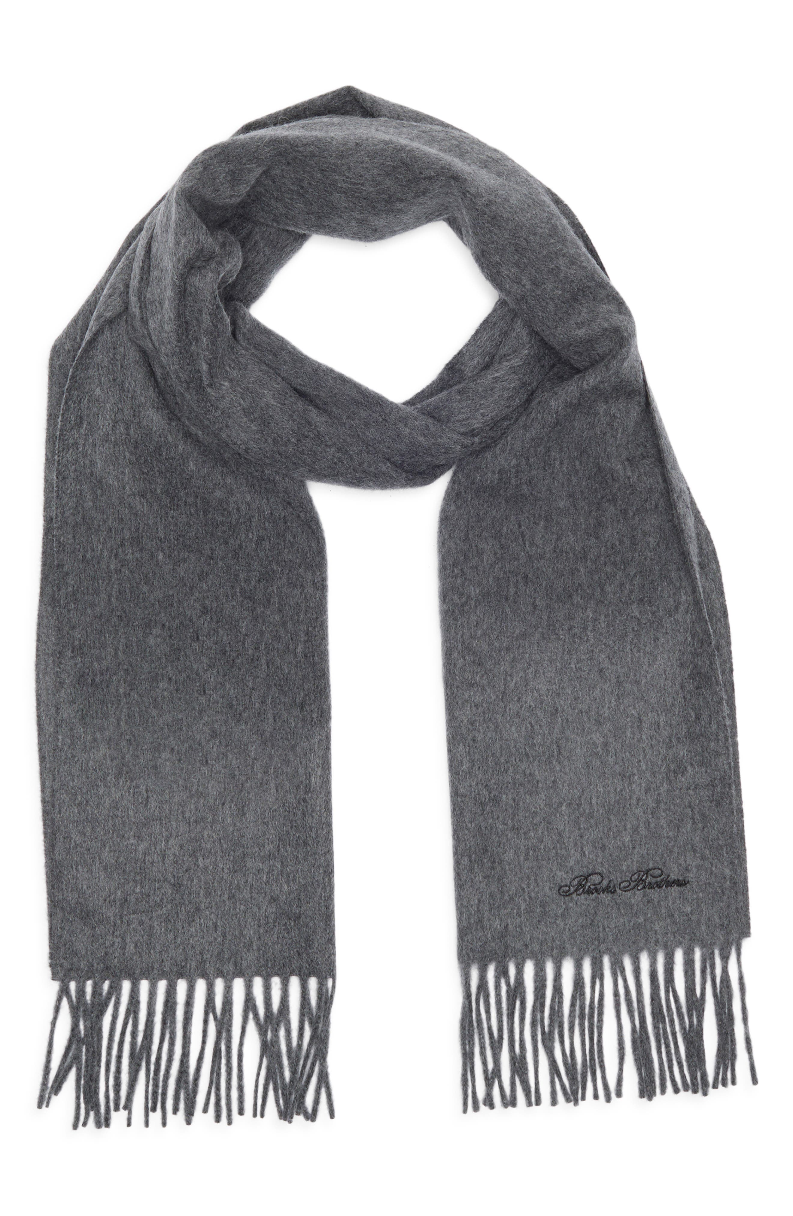 Wool & Cashmere Fringed Scarf