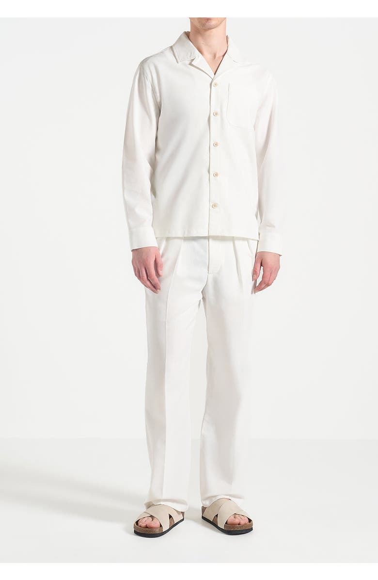 Manière De Voir Constant Linen Overshirt, Main, color, White
