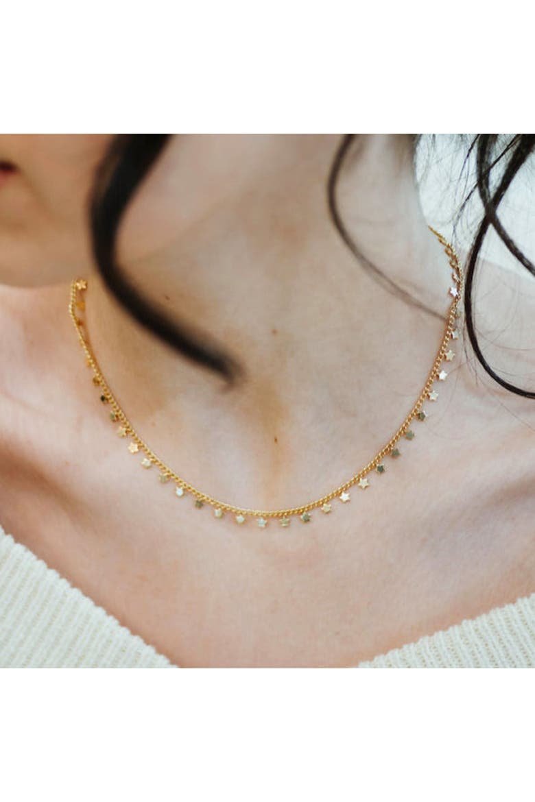 Stardust Charm Necklace, Alternate, color, Gold