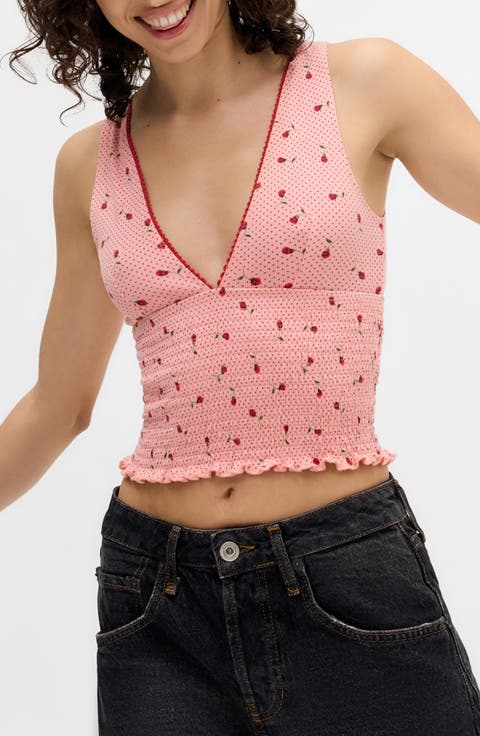 Verity Smocked Crop Tank