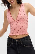BDG Urban Outfitters Verity Smocked Crop Tank