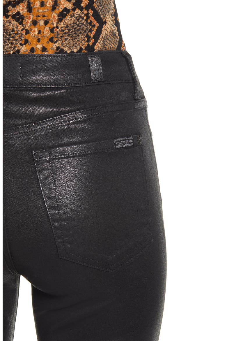 (b)air Coated High Waist Ankle Skinny Jeans, Alternate, color, BAIR COATED BLACK