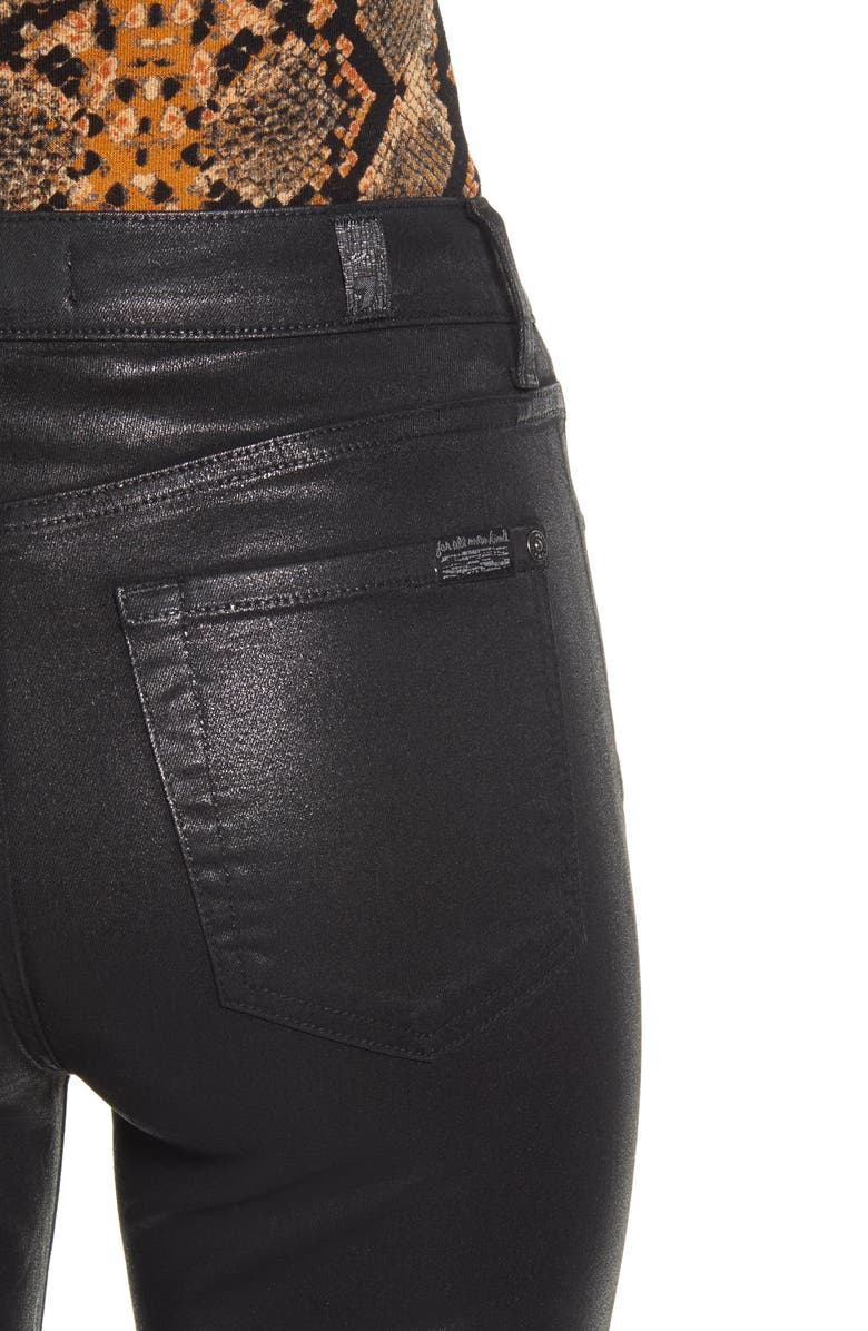 7 For All Mankind (b)air Coated High Waist Ankle Skinny Jeans, Alternate, color,