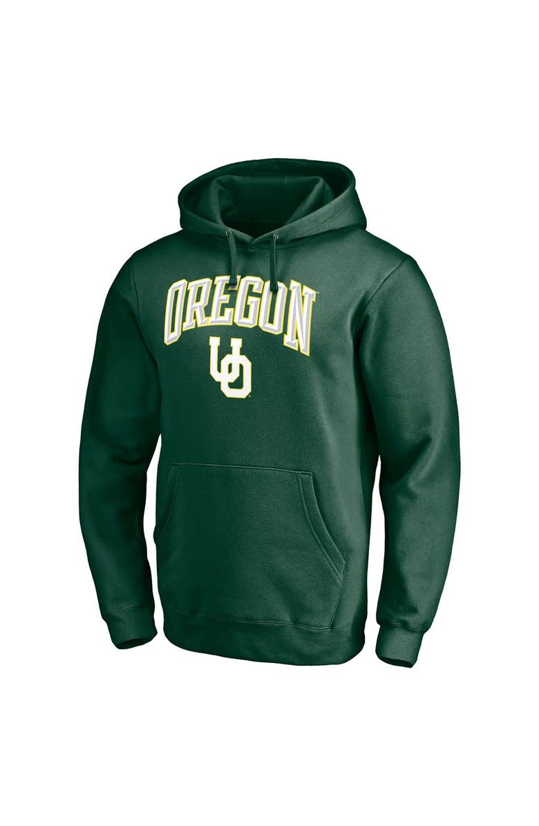 FANATICS Men's Fanatics Green Oregon Ducks Traditional Bevel Pullover Hoodie, Alternate, color, 