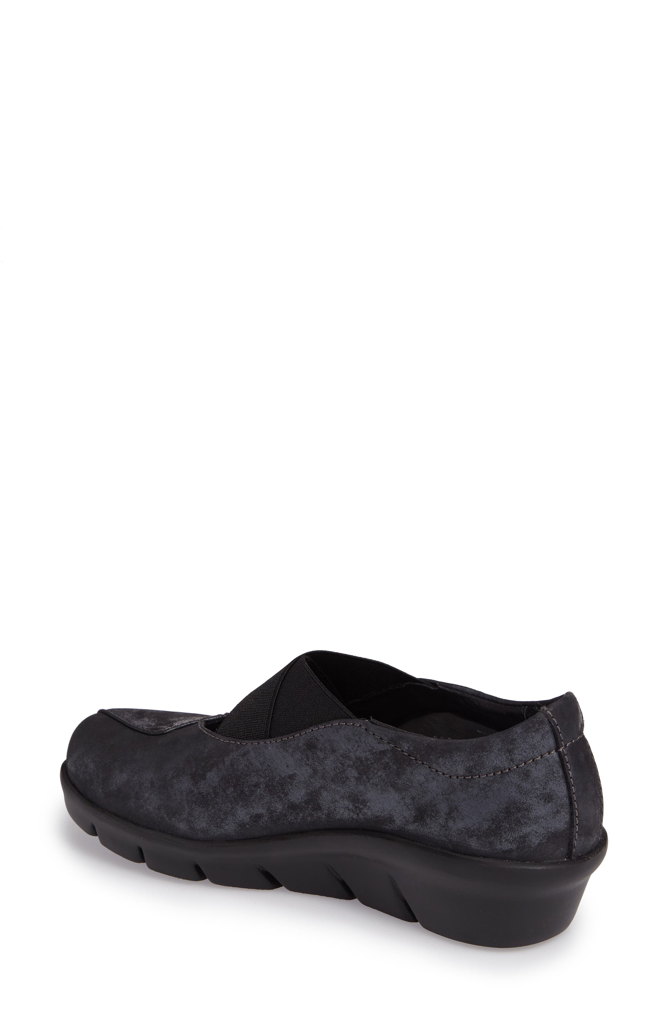Wolky Cursa Slip-On Sneaker, Alternate, color, Black Leather