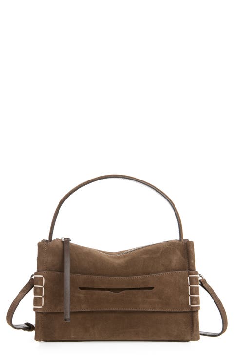 Small Loafer Suede Crossbody Bag