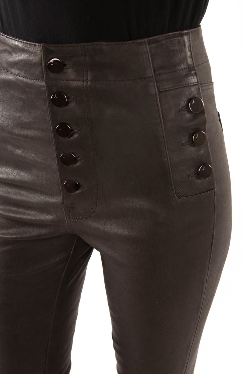 J Brand Natasha High Waist Skinny Leather Pants, Alternate, color,