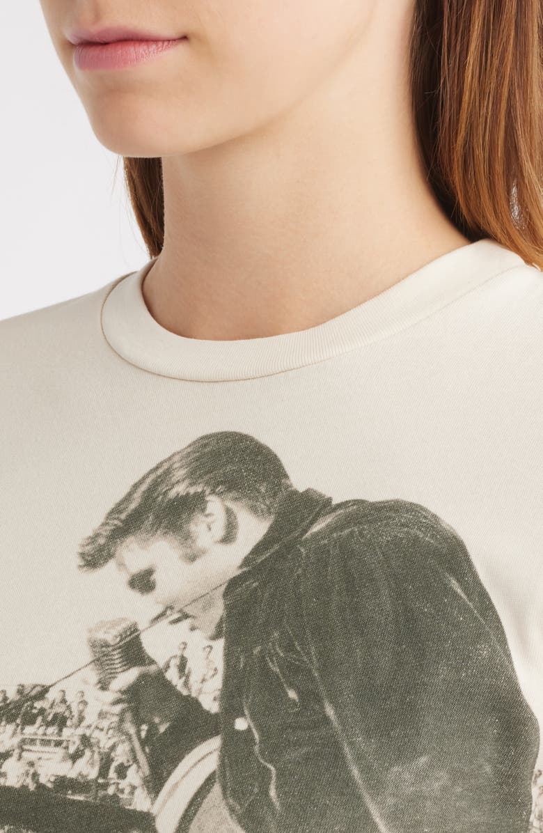Daydreamer Sun Records Elvis in Concert Graphic T-Shirt, Alternate, color, Dirty White