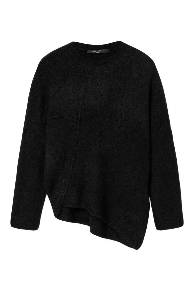 Lock Merino Wool Blend Sweater, Alternate, color, BLACK