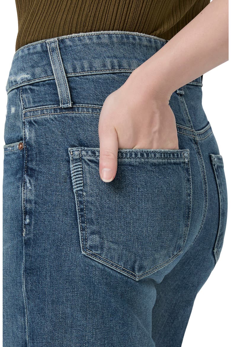 Sasha Cuffed High Waist Ankle Wide Leg Jeans, Alternate, color, BLUE NOTE DISTRESSED