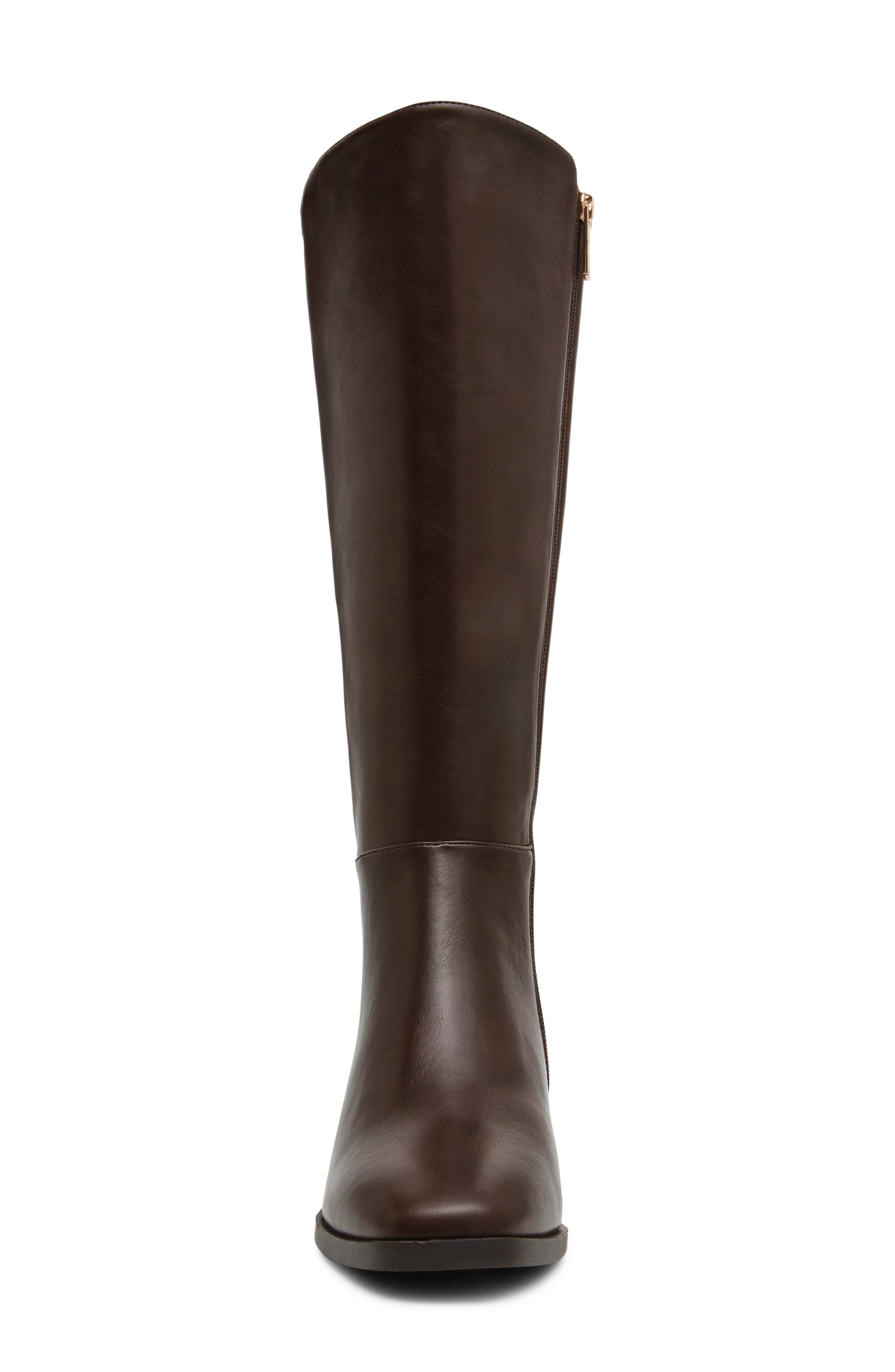 Clinda Knee High Boot, Alternate, color, BROWN PU