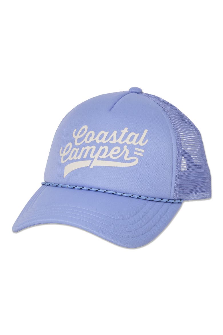 Coastal Campers Trucker Hat, Main, color, FRENCH BLUE