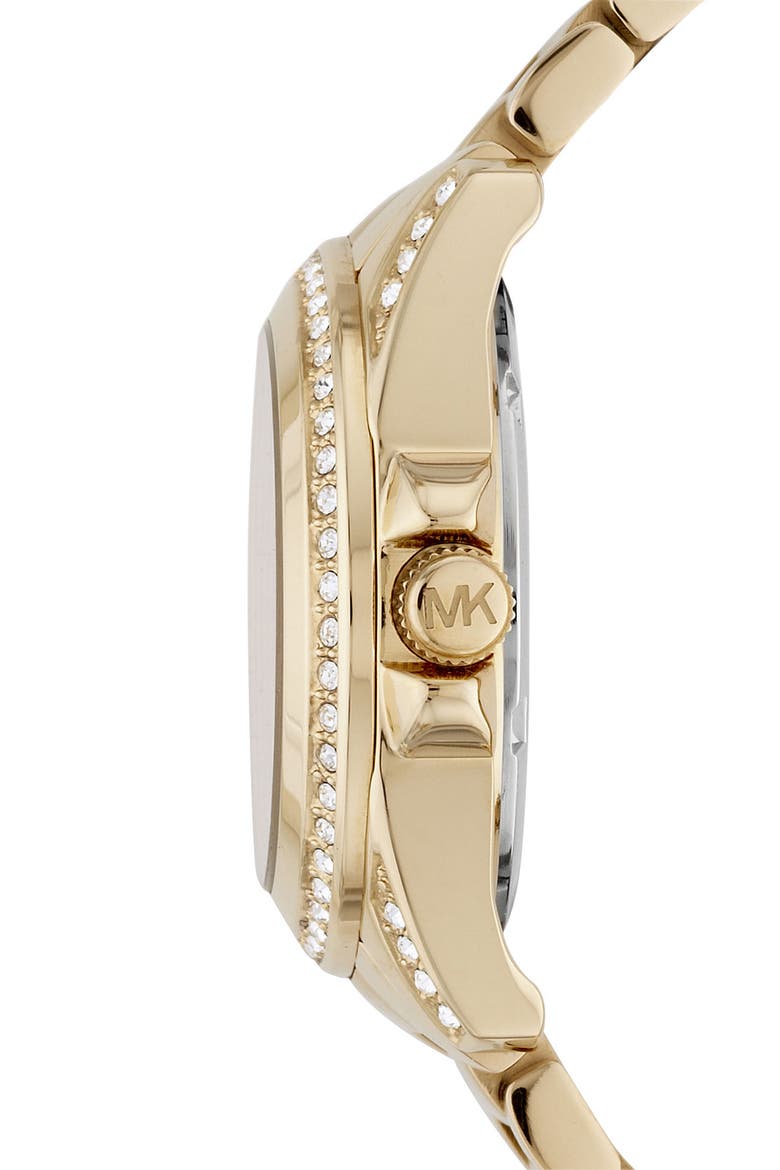 Michael Kors 'Mini Blair' Multifunction Watch, 33mm, Alternate, color, GOLD