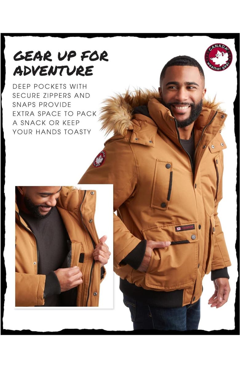 CANADA WEATHER GEAR Men's Heavyweight Bomber Jacket, Alternate, color, Fresh Oak