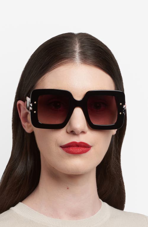 Carolina Herrera 50mm Square Sunglasses In Black