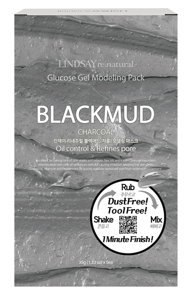 LINDSAY re:natural Blackmud Charcoal Modeling Mask Pouch, Alternate, color,