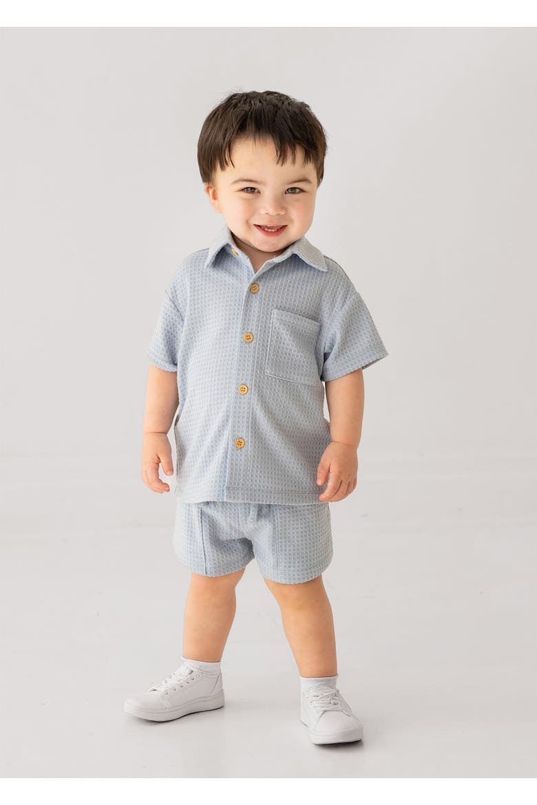 Rowland Short Sleeve Two Piece Set, Alternate, color, Blue