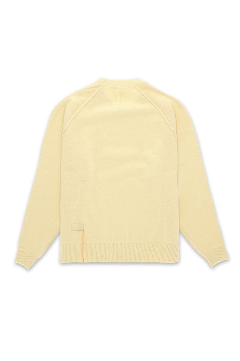 Harvard Wool Crewneck Sweater with Raglan Sleeve, Alternate, color, Ochre