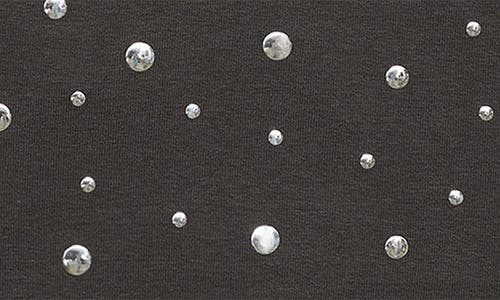 Mango Cotton Mix Studded Halter Top In Gray