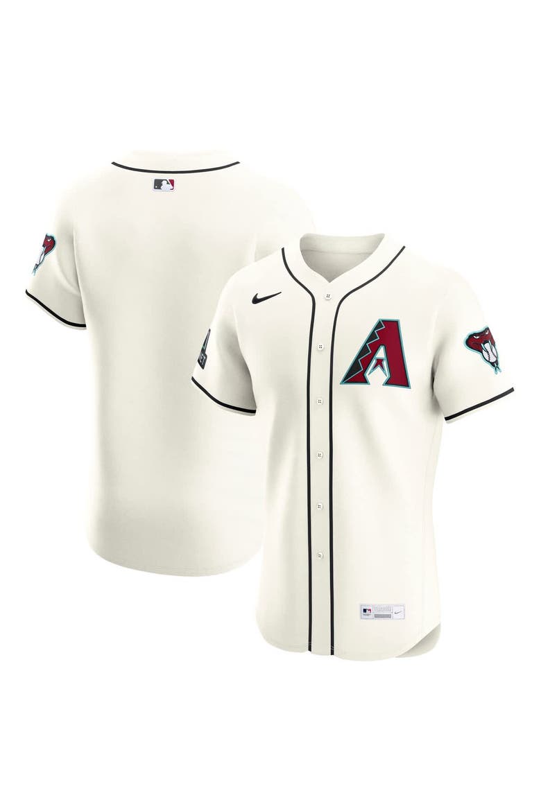 Men's Nike Cream Arizona Diamondbacks Home Elite Jersey, Main, color, Cream