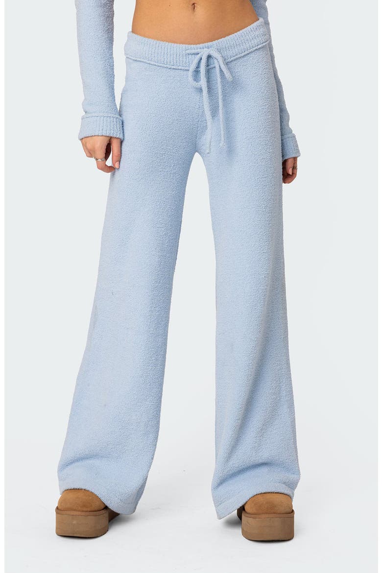 Plush Supersoft Knit Drawstring Pants, Main, color, BLUE