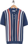 Original Penguin Stripe Cotton Polo Sweater