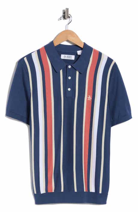 Original Penguin Stripe Cotton Polo Sweater