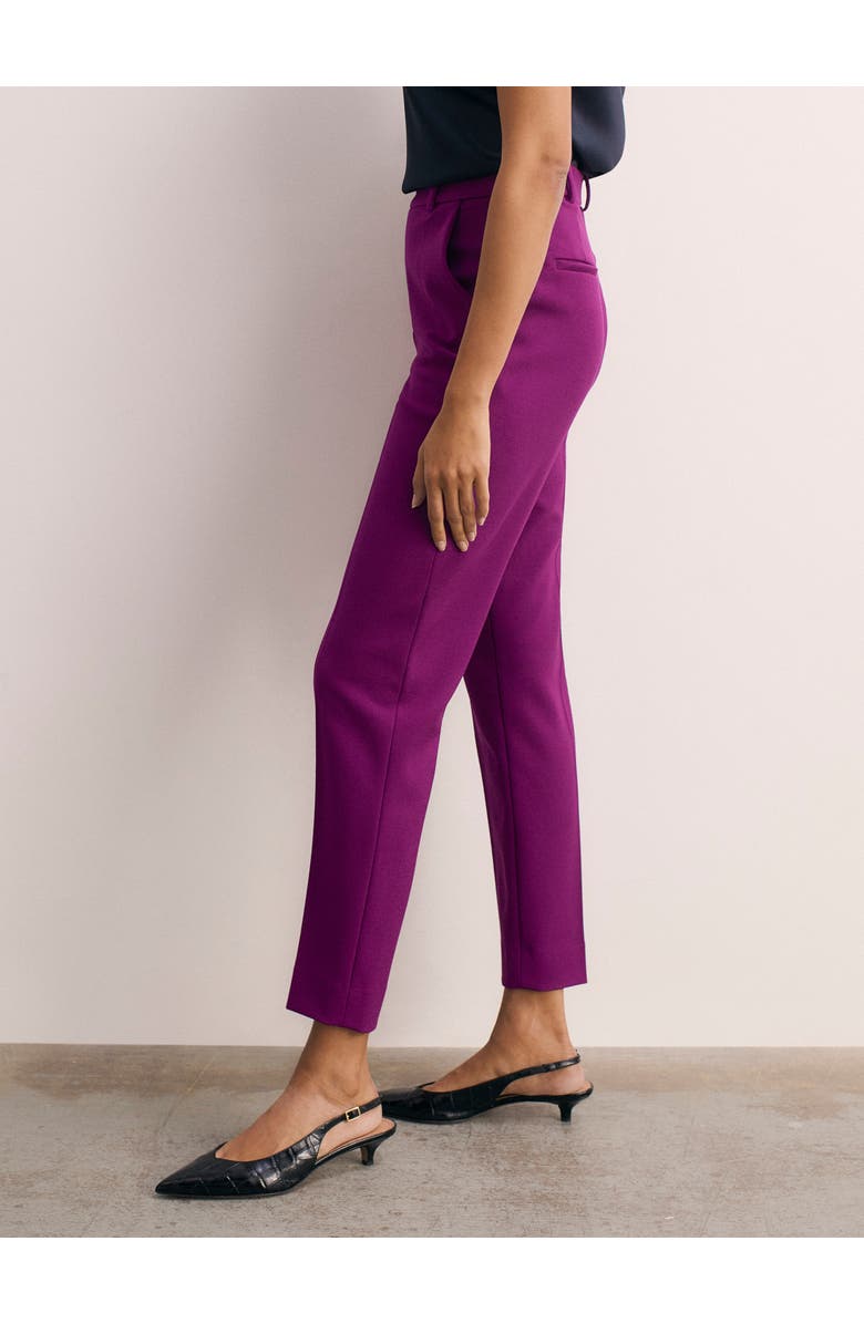 The Fold Tavira Sculpt Crepe Pants, Alternate, color, Purple