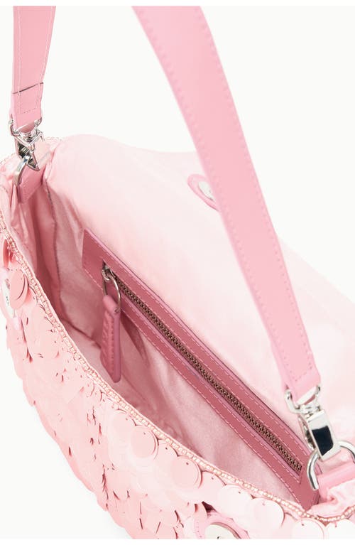Staud Timmy Beaded Shoulder Bag In Pink