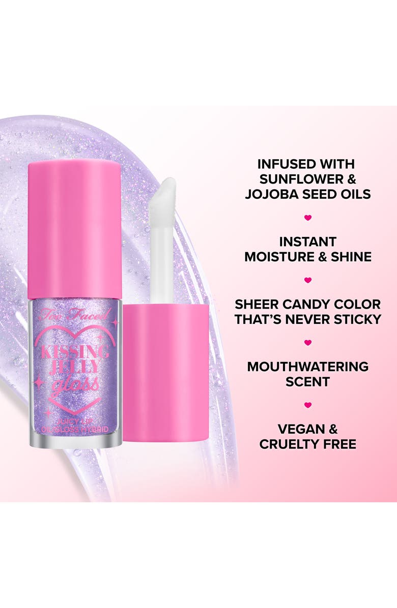 Too Faced Kissing Jelly Lip Oil Gloss Ornament, Alternate, color, Sweet Taffy